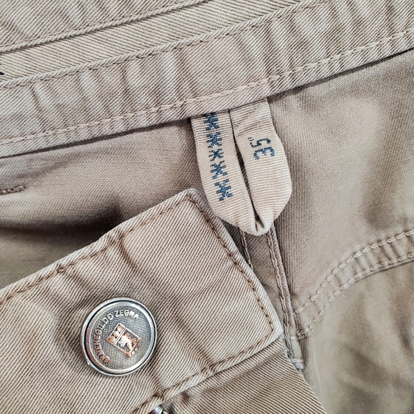 Ermenegildo Zegna Pants Chino Khaki Tan Mens 35x30 Lightweight Straight Leg - Picture 11 of 15